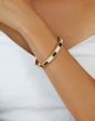 14K Black & White Art Deco Hexagon Bracelet