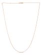 14K Gold 1.3mm Double Extendable Diamond Cut Cable Chain
