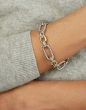 Silver & 18K Figaro Grosso Link Bracelet