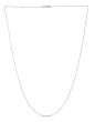 14K Gold 0.87mm Double Extendable Diamond Cut Cable Chain