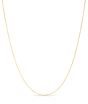 14K Gold 0.87mm Diamond Cut Cable Chain