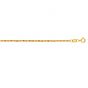 10K Gold 1.5mm Diamond Cut Lite Rope Chain 