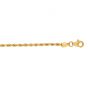 10K Gold 2mm Solid Diamond Cut Royal Rope Chain