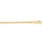 10K Gold 2.5mm Solid Diamond Cut Royal Rope Chain 