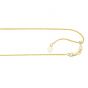 10K Gold 1.0mm Adjustable Wheat Chain 