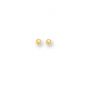 14K Gold Polished 6mm Post Earring