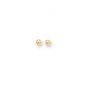 14K Gold Polished 7mm Post Earring