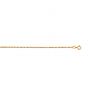 14K Gold 1.0mm Machine Rope Chain (Carded) 