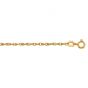 14K Gold 1.1mm Machine Rope Chain (Carded) 