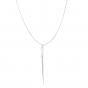 Sterling Silver Pearl Tassel Necklace