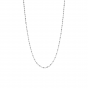 Sterling Silver 2.5mm Moon-cut Oval Bead Chain