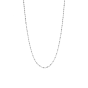 Sterling Silver 2.5mm Moon-cut Oval Bead Chain