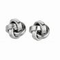 Silver Medium Polished Love Knot Earring