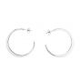 Silver 39mm Polished C Hoops