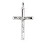 Silver Large Crucifix Cross Pendant
