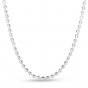 Sterling Silver 4mm Moon-cut Bead Chain