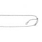 Silver 1mm Adjustable Rope Chain 