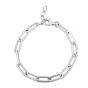 Silver Squared Paperclip Link Chain 