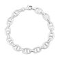 Silver 9mm Puffed Mariner Bracelet