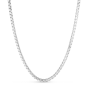 Sterling Silver 3.9mm Rockstar Cut Round Box Chain