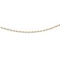 Silver Two-tone Twisted Anklet