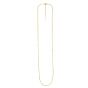 14K Gold 1.7mm Endless Adjustable Flat Cable Chain