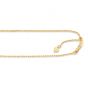 14K Gold 0.95mm Adjustable Rope Chain