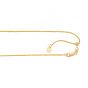 14K Gold 1mm Adjustable Wheat Chain 