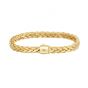 14K Gold Flat Woven Bracelet