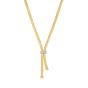 14K Gold .1ct. Dia Woven Necklace