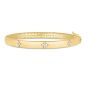 14K Trilogy Diamond Bangle