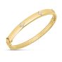 14K Trilogy Diamond Bangle