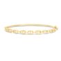 14K Puffed Mariner Bangle