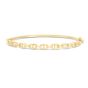 14K Puffed Mariner Bangle