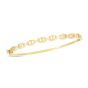 14K Puffed Mariner Bangle