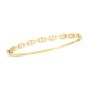 14K Puffed Mariner Bangle