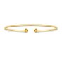 14K Citrine Open Cuff Bangle