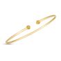 14K Citrine Open Cuff Bangle