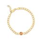 14K Citrine Curb Chain Bracelet