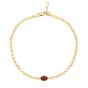 14K Garnet Mirrored Chain