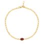 14K Garnet Mirrored Chain