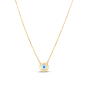 14K MOP Evil Eye Necklace