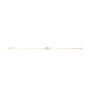 14K Blue Topaz Paperclip Bracelet