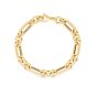 14K Gold Metropolitan Alternating Paperclip Round Links Chain 