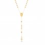 14K Gold Rosary Necklace