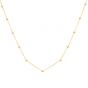 14K Saturn Bead Chain Necklace