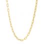 14K Oval Domed Paperclip Chain
