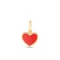 14K Red Enamel Charm