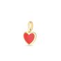 14K Red Enamel Charm