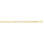 14K Gold 3.6mm White Pave Curb Chain 